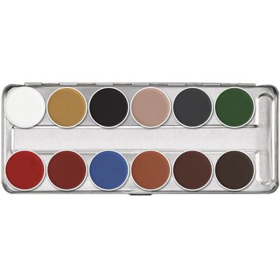 Kryolan Aquacolor Palette B - 12 farger Kryolan Aquacolor Palette B - 12 farger