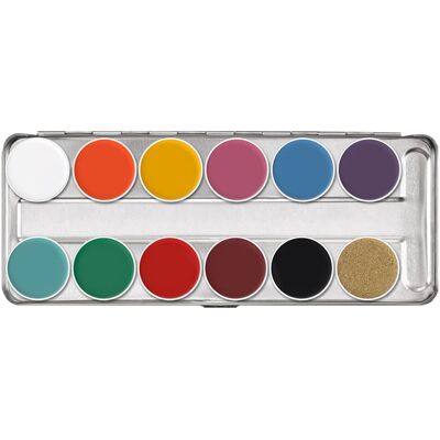 Kryolan Supracolor Palette FP - 12 farger Kryolan Supracolor Palette FP - 12 farger