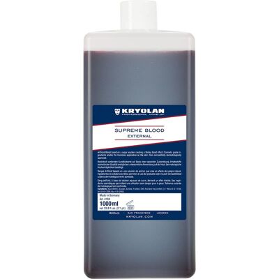 Kryolan Supreme Blood External Light 1000ml Kryolan Supreme Blood External Light 1000ml