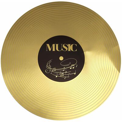 Santex Musikk bordbrikke Gullplate 34cm 6stk Santex Musikk bordbrikke Gullplate 34cm 6stk
