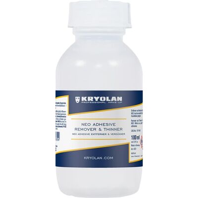 Kryolan NEO Adhesive Remover & Thinner 100ml Kryolan NEO Adhesive Remover & Thinner 100ml