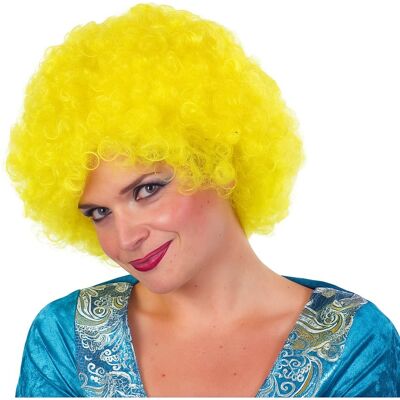 Festartikel Müller Parykk Curly, fluo-gul Festartikel Müller Parykk Curly, fluo-gul