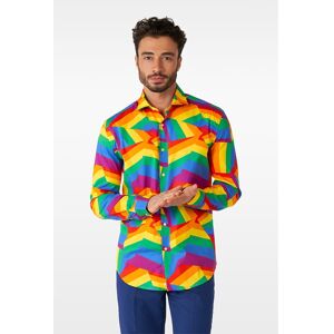 OppoSuits Opposuit Skjorte Zig Zag Regnbue str.L