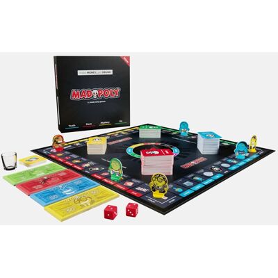 Mad Party Games Brettspill MadPoly drikkespill Mad Party Games Brettspill MadPoly drikkespill
