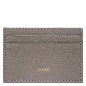 DARK Leather Card Holder Dark Taupe