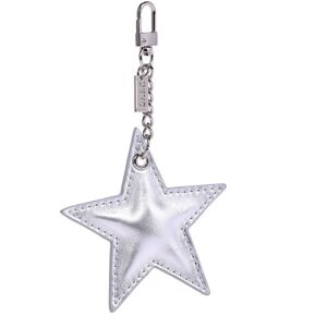 DARK Leather Star Charm Nappa Silver