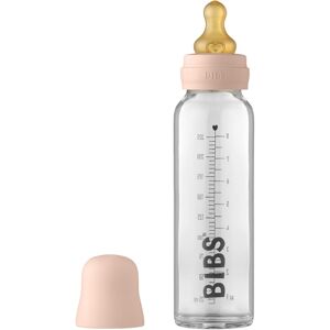 BIBS Baby Glass Bottle Complete Set Latex Blush 225ml