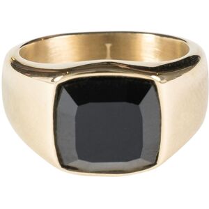 DARK Signet Ring Mini Gold With Black Onyx Size 3