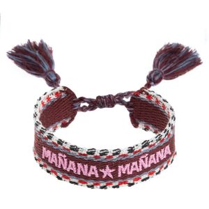 DARK Woven Friendship Bracelet Man^ana Man^ana Wine