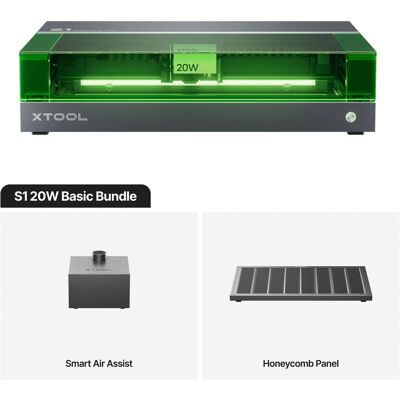 xTool S1 Laser Engraver Basic Bundle 20w xTool S1 Laser Engraver Basic Bundle 20w