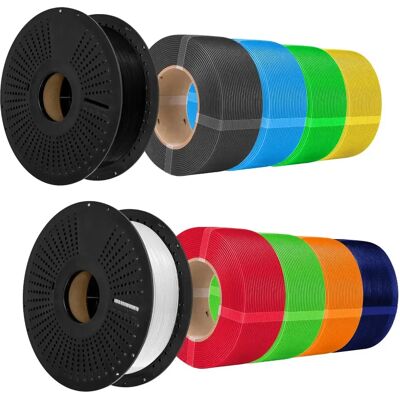 Polysmart Petg Super Pack (10 Ruller) Mix Colors, Hyper Speed Polysmart Petg Super Pack (10 Ruller) Mix Colors, Hyper Speed