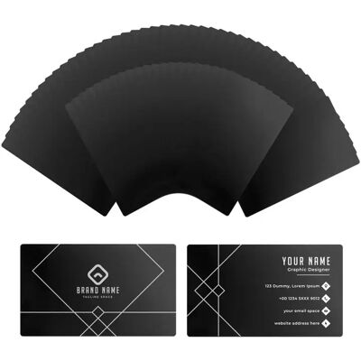 xTool Metal Business Cards - Black 60pcs xTool Metal Business Cards - Black 60pcs