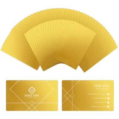 xTool Metal Business Cards - Gold 60pcs xTool Metal Business Cards - Gold 60pcs
