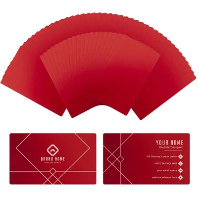 xTool Metal Business Cards - Red 60pcs xTool Metal Business Cards - Red 60pcs