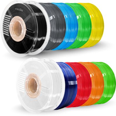 Azurefilm Super Pack Hs Petg (10 Ruller) Mix Azurefilm Super Pack Hs Petg (10 Ruller) Mix
