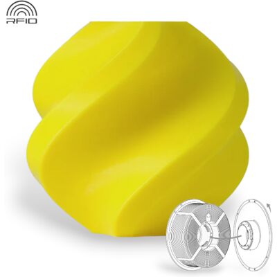 Bambu Lab PLA Basic Påfyll - Gul - 1.75mm - 3D Filament Bambu Lab PLA Basic Påfyll - Gul - 1.75mm - 3D Filament