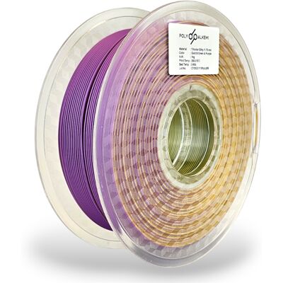 Polyalkemi Pla Silk Tricolor Gold Green Purple Polyalkemi Pla Silk Tricolor Gold Green Purple
