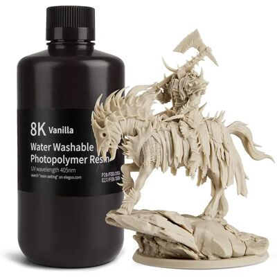 Elegoo Water Washable 8k Resin 1kg Vanilla Elegoo Water Washable 8k Resin 1kg Vanilla