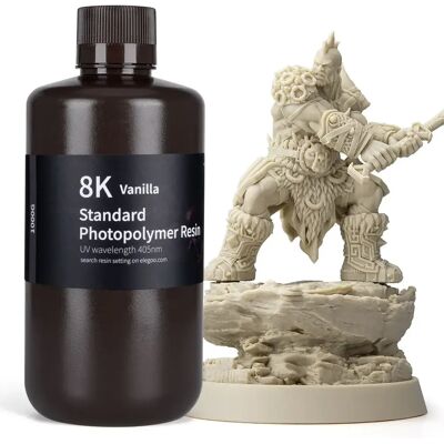 Elegoo Standard 8k Resin 1kg Vanilla Elegoo Standard 8k Resin 1kg Vanilla