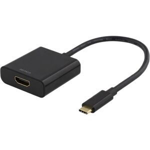 Deltaco Usb-C Til Hdmi Adapter, 4096x2160 30hz, Svart