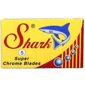 Shark Super Chrome Tradisjonelle Barberblader - 5-Pakning