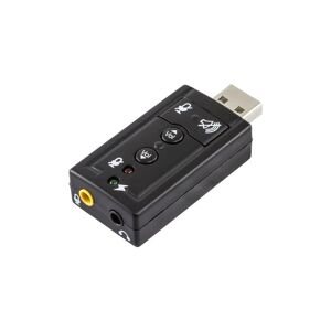 Deltaco USB Lydkort 7.1 2x 3.5mm