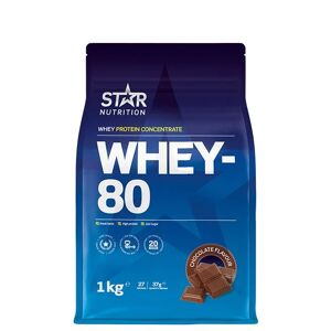 Star Nutrition Whey-80 Myseprotein - 1 kg - Chocolate