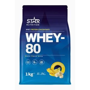 Star Nutrition Whey-80 Myseprotein - 1 kg - Banana