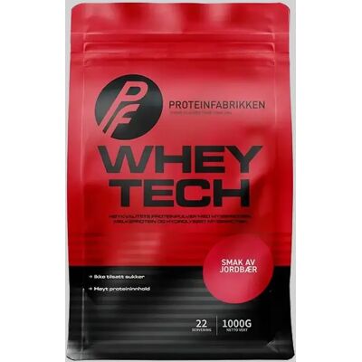 Proteinfabrikken Whey Tech Protein 1000g - Strawberry Proteinfabrikken Whey Tech Protein 1000g - Strawberry