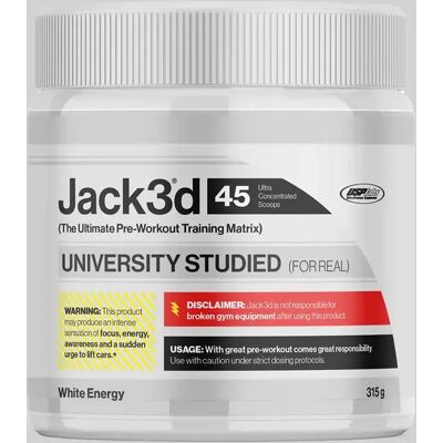 Jack3d Advanced Pre-Workout 315g - White Energy Jack3d Advanced Pre-Workout 315g - White Energy