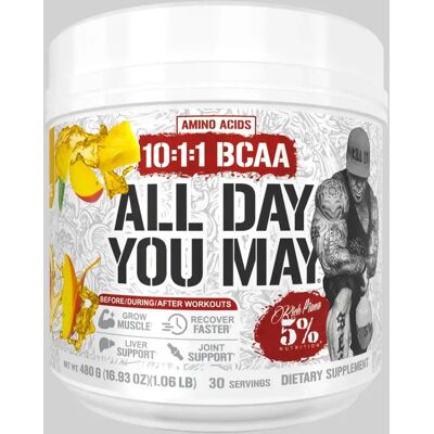 5% Nutrition - Rich Piana All Day You May - Mango/ananas - 435g 5% Nutrition - Rich Piana All Day You May - Mango/ananas - 435g