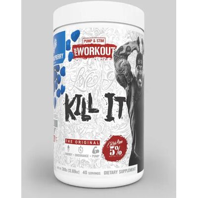 5% Nutrition Kill It Pre-Workout 400g - Blue Raspberry 5% Nutrition Kill It Pre-Workout 400g - Blue Raspberry