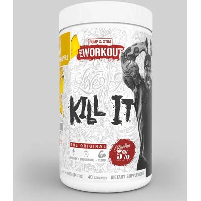 5% Nutrition Kill It Pre-Workout 400g - Mango Pineapple 5% Nutrition Kill It Pre-Workout 400g - Mango Pineapple