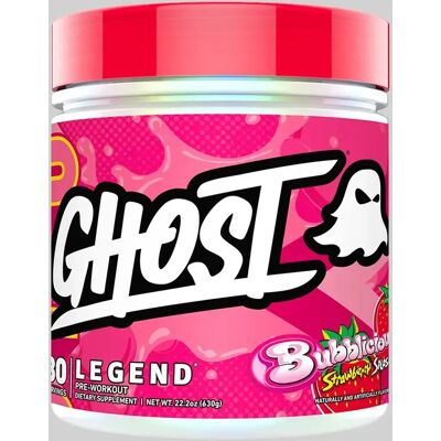 Ghost Legend Pre-Workout V4 630g/675g - Bubblicious Strawberry Splash Ghost Legend Pre-Workout V4 630g/675g - Bubblicious Strawberry Splash