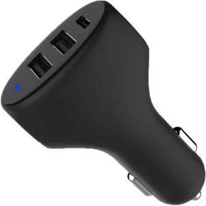 Cirafon Billader 2xusb-a 2.4a Smart + 1xusb-c 3a Black Svart