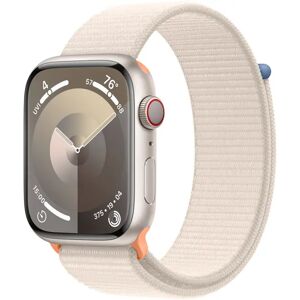 Apple Watch Series 9 Gps + Cellular 45mm Starlight Aluminium Case With Starlight Sport Loop