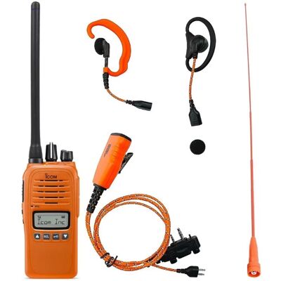 Icom Prohunt Compact Pakke Med Headset Og Langantenne Orange One size Icom Prohunt Compact Pakke Med Headset Og Langantenne Orange One size