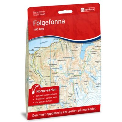 Nordeca Norge-serien 1:50 00 Norge-serien Folgefonna Nordeca Norge-serien 1:50 00 Norge-serien Folgefonna