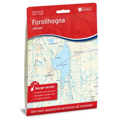 Nordeca Forollhogna - Kart Nordeca Forollhogna - Kart