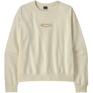 Patagonia W'S '95 Oval Logo Daily Crew Wool White L Patagonia W'S '95 Oval Logo Daily Crew Wool White L