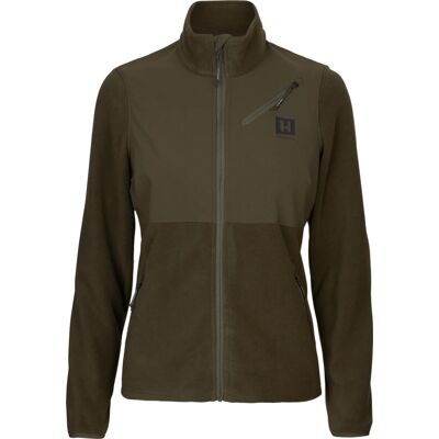 Härkila Fjell Fleecejakke Dame Hunting Green/willow Green XL Härkila Fjell Fleecejakke Dame Hunting Green/willow Green XL