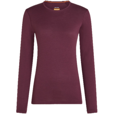 Icebreaker Women's 200 Oasis Long Sleeve Crewe Dk Berry L Icebreaker Women's 200 Oasis Long Sleeve Crewe Dk Berry L