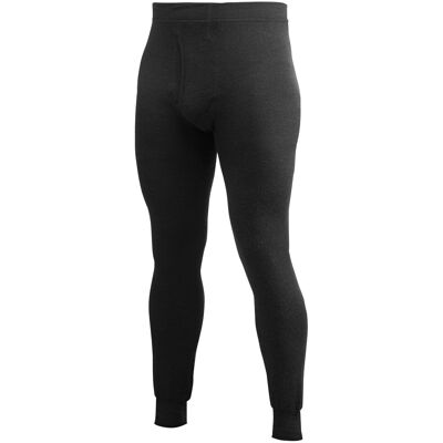 Woolpower Long Johns with Fly 200 Black L Woolpower Long Johns with Fly 200 Black L