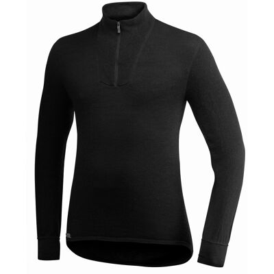 Woolpower Zip Turtleneck 200 Black S Woolpower Zip Turtleneck 200 Black S