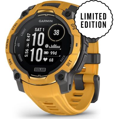 Garmin Instinct 3, Solar 45mm Sunburst Gray 45mm Garmin Instinct 3, Solar 45mm Sunburst Gray 45mm