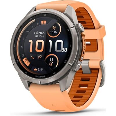 Garmin Fenix 9 Pro, Amoled, Inreach, 43mm, Titan/shell Pink/autumn Organge 43mm Garmin Fenix 9 Pro, Amoled, Inreach, 43mm, Titan/shell Pink/autumn Organge 43mm