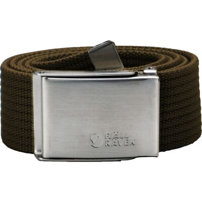 Fjällräven Canvas Belt Dark Olive One Size Fjällräven Canvas Belt Dark Olive One Size