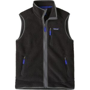 Patagonia Men's Retro Pile Vest Black W/forge Grey M Patagonia Men's Retro Pile Vest Black W/forge Grey M