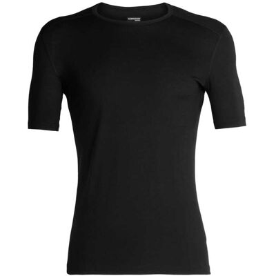 Icebreaker Men's 200 Oasis Short Sleeve Crewe Black L Icebreaker Men's 200 Oasis Short Sleeve Crewe Black L