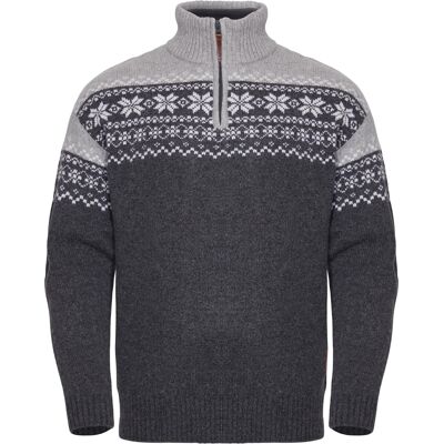 Gridarmor Snøkrystall HZ Ullgenser Men Dark Grey/Light Grey/White M Gridarmor Snøkrystall HZ Ullgenser Men Dark Grey/Light Grey/White M